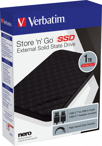 Verbatim Store 'n' Go Portable SSD USB 3.2 GEN 1 1TB