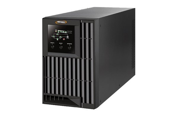 Infosec E4 Value 3000 UPS-enhed Dobbeltkonvertering (online) 3 kVA 2400 W 4 AC stikkontakt(er)