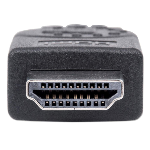 Manhattan HDMI 4K@30Hz Cable with Ethernet, 5m, Suitable for ALL 1080p/HD and majority of 4K uses (check your system 4K specification to be sure), Male to Male, Black, Ultra HD 4k x 2k, Lifetime Warranty, High Speed, Equivalent to HDMIMM15HS (except 40cm longer)