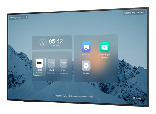 Yealink MeetingDisplay 75'' 65" IPS 3840 x 2160 pixels