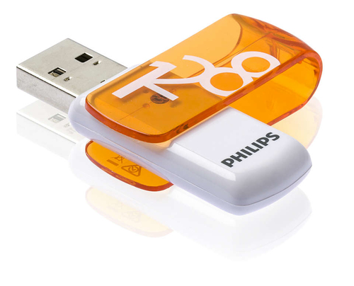 Philips FM12FD05B USB flash drive 128 GB USB Type-A 2.0 Orange, White