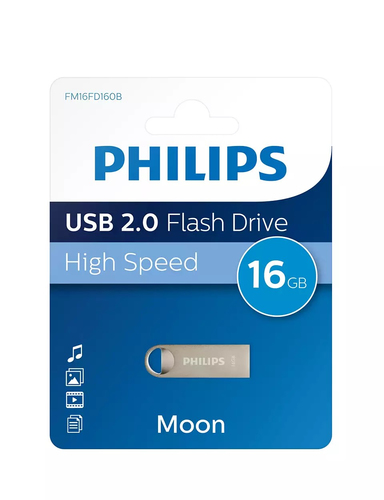 Philips FM16FD160B USB flash drive 16 GB USB Type-A 2.0 Silver