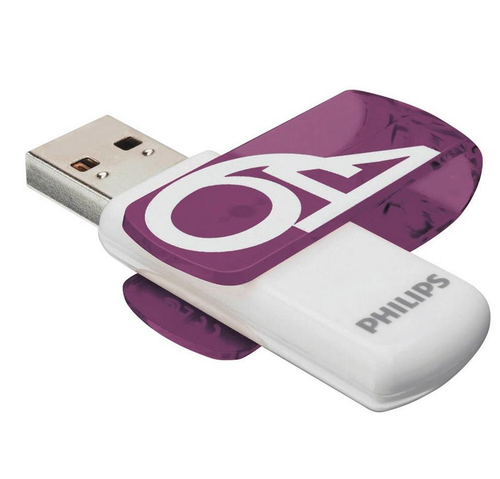 Philips FM64FD05D USB flash drive 64 GB USB Type-A 2.0 Purple, White