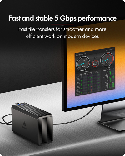 ICY BOX IB-RD3720-CU3 HDD/SSD enclosure Black 2.5/3.5"