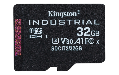 Kingston Technology 32GB microSDHC Industrial C10 A1 pSLC Card + SD Adapter