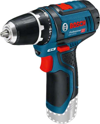 Bosch GSR 12V-15 Professional 650 g Black, Blue, Red, Silver