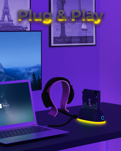 ICY BOX IB-1124L-C3 USB 3.2 Gen 1 (3.1 Gen 1) Type-B Black