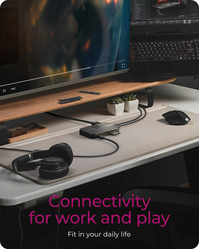 ICY BOX IB-DK4071M-CU31 USB 3.2 Gen 2 (3.1 Gen 1) Type-C Black