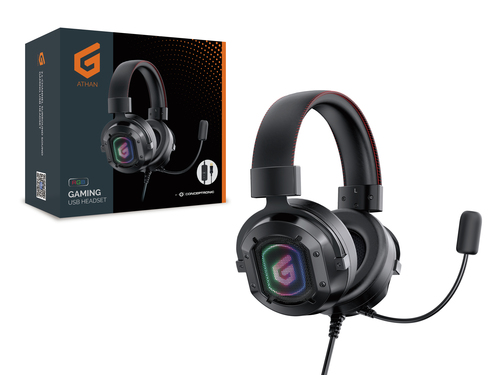 Conceptronic ATHAN 7.1-Channel Surround Sound Gaming USB Headset