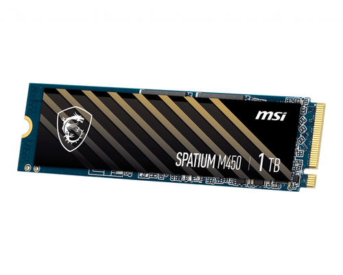 MSI SPATIUM M450 PCIe 4.0 NVMe M.2 1TB PCI Express 4.0 3D NAND
