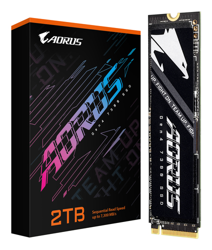 GIGABYTE AORUS Gen4 7300 2 TB M.2 PCI Express 4.0 NVMe 3D TLC NAND