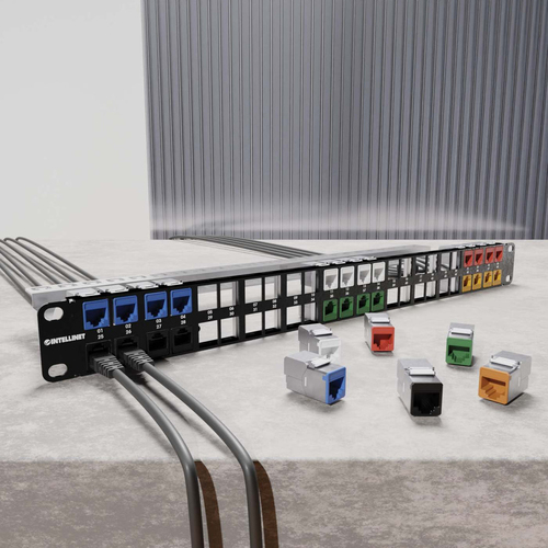 Intellinet Cat6a 10G Shielded Toolless Slim Keystone Jack