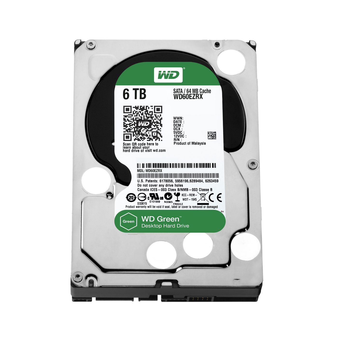 WD Caviar Green 6TB 64MB Cache