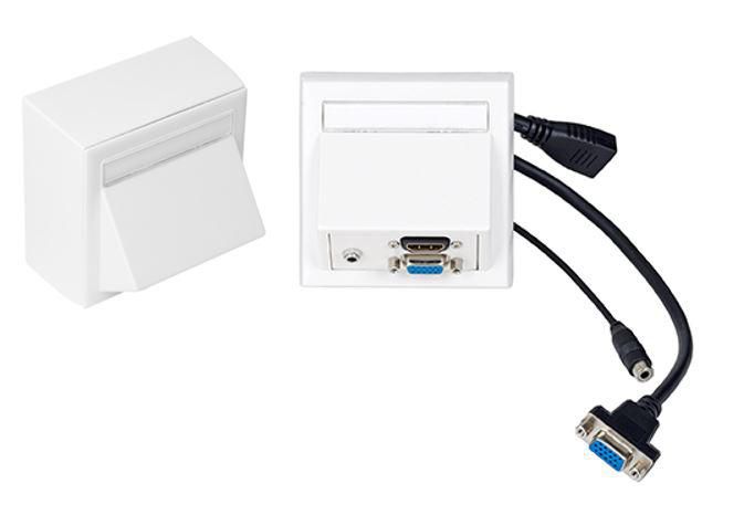 Wall box VGA, HDMI + 3,5mm 