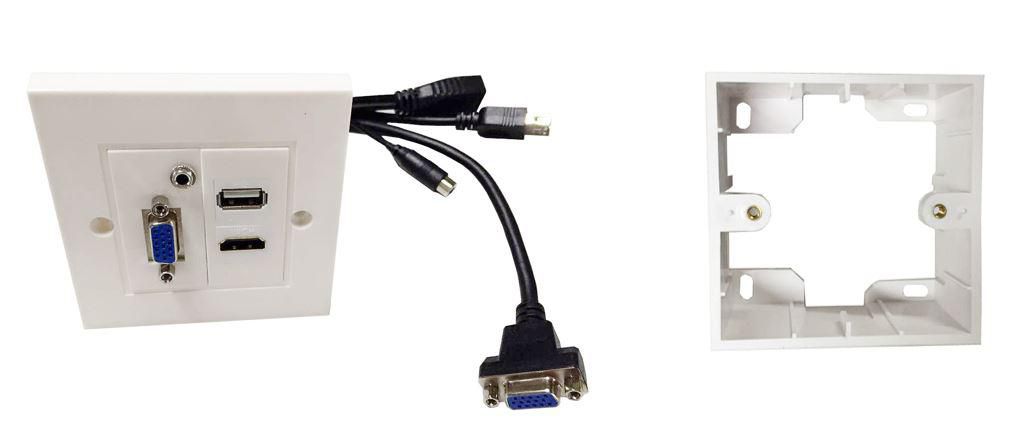 Wall Box HDMi + USB + VGA