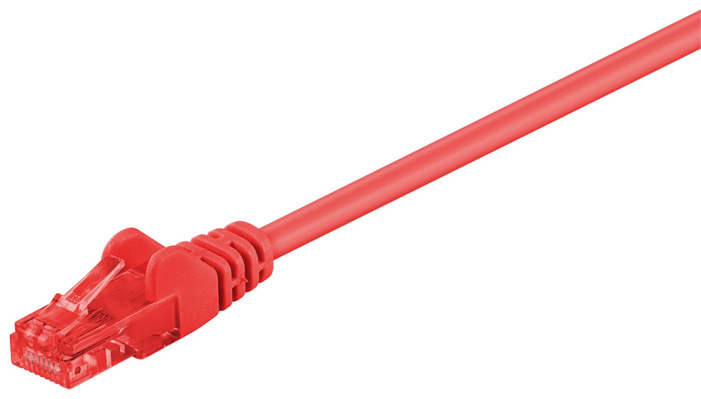 U/UTP CAT6 1M Red PVC