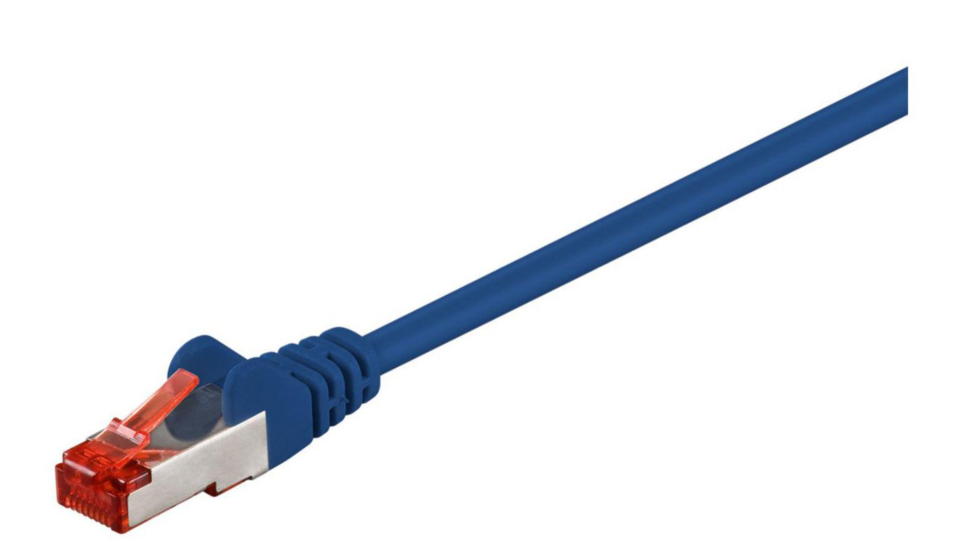 F/UTP CAT6 1m Blue PVC