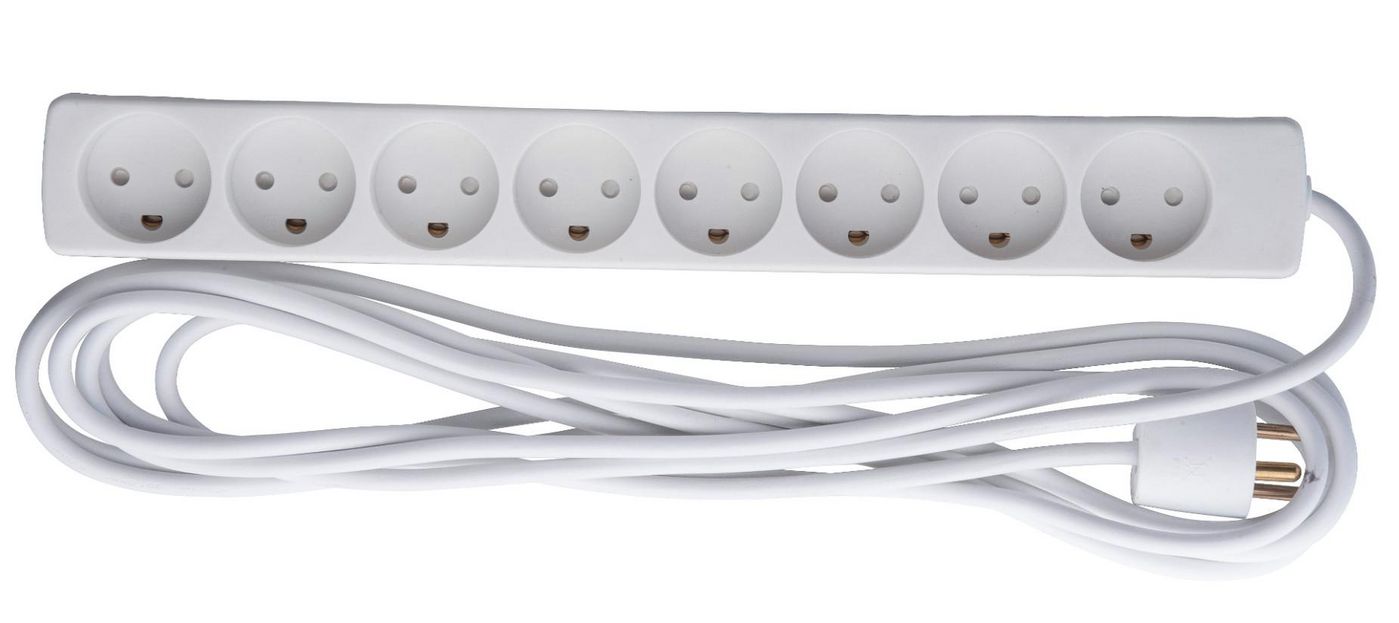 8-way Danish Power Strip 5m