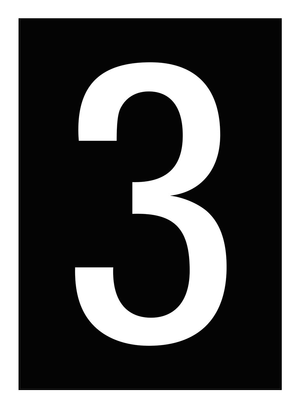 Numbers & letters DIN A4 size