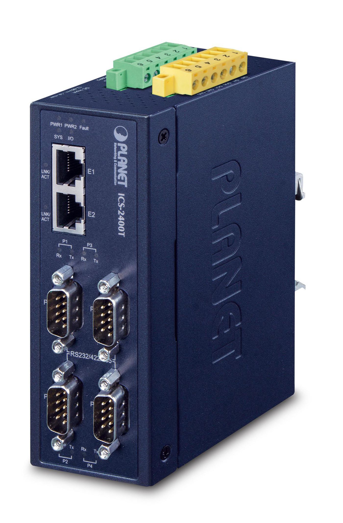 IP40 Industrial 4-Port RS232
