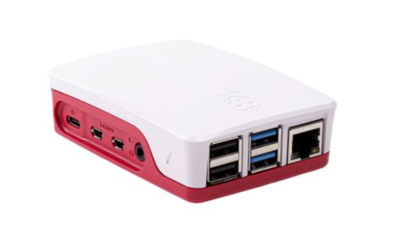 Pi Pi 4 Case Red White