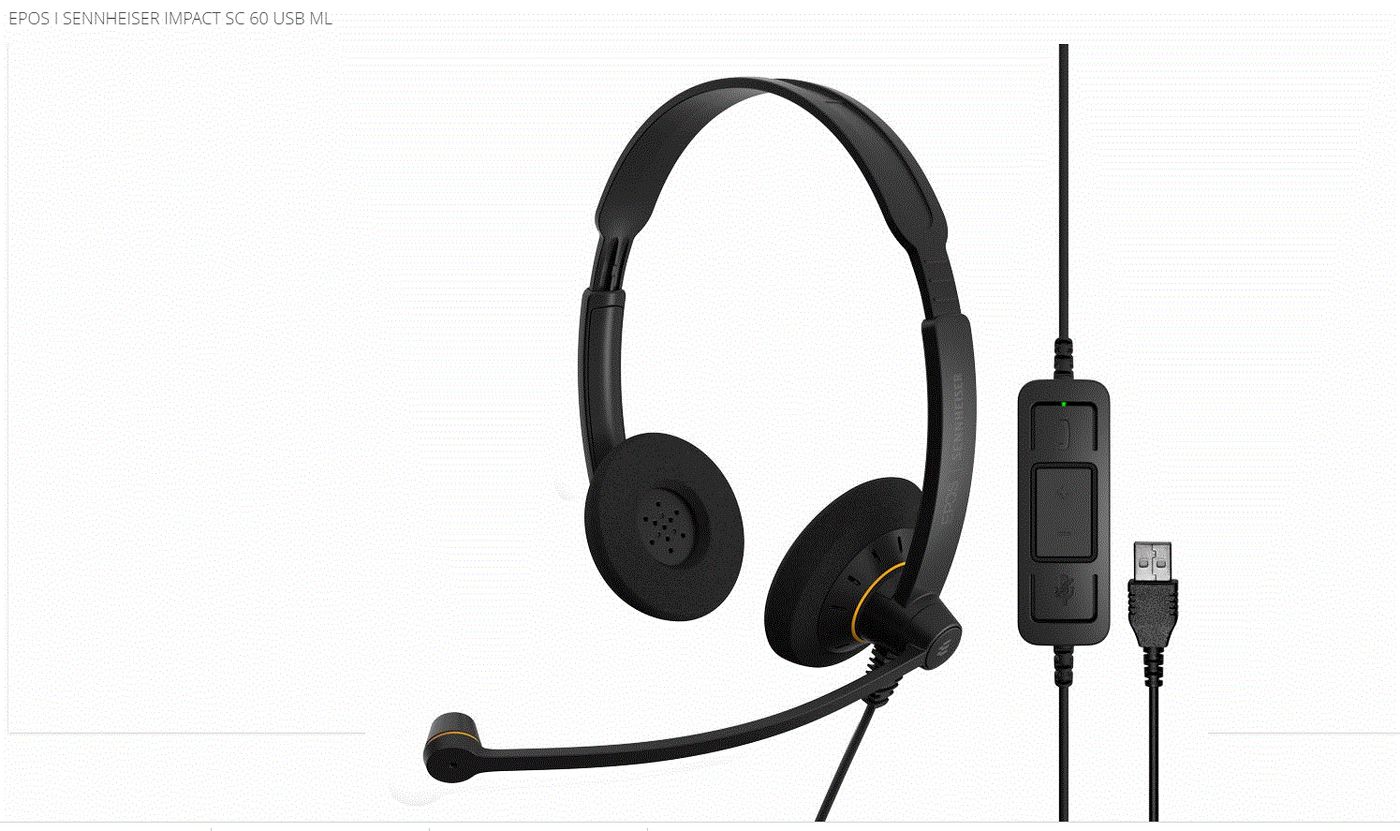 I SENNHEISER IMPACT SC 60 USB 