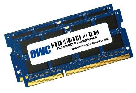 8.0GB (2x 4GB) PC3-8500 DDR3 