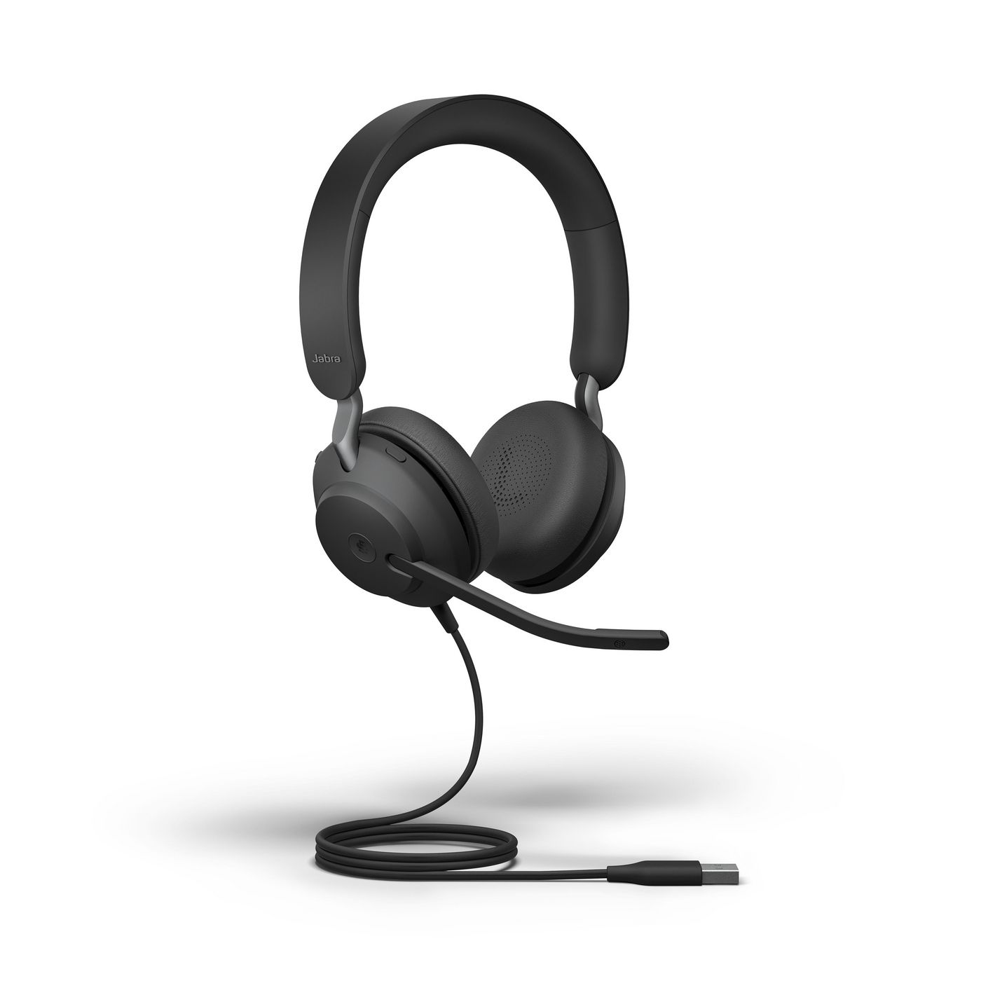 Jabra Evolve2 40 SE MS Stereo Kablet Høretelefoner Sort
