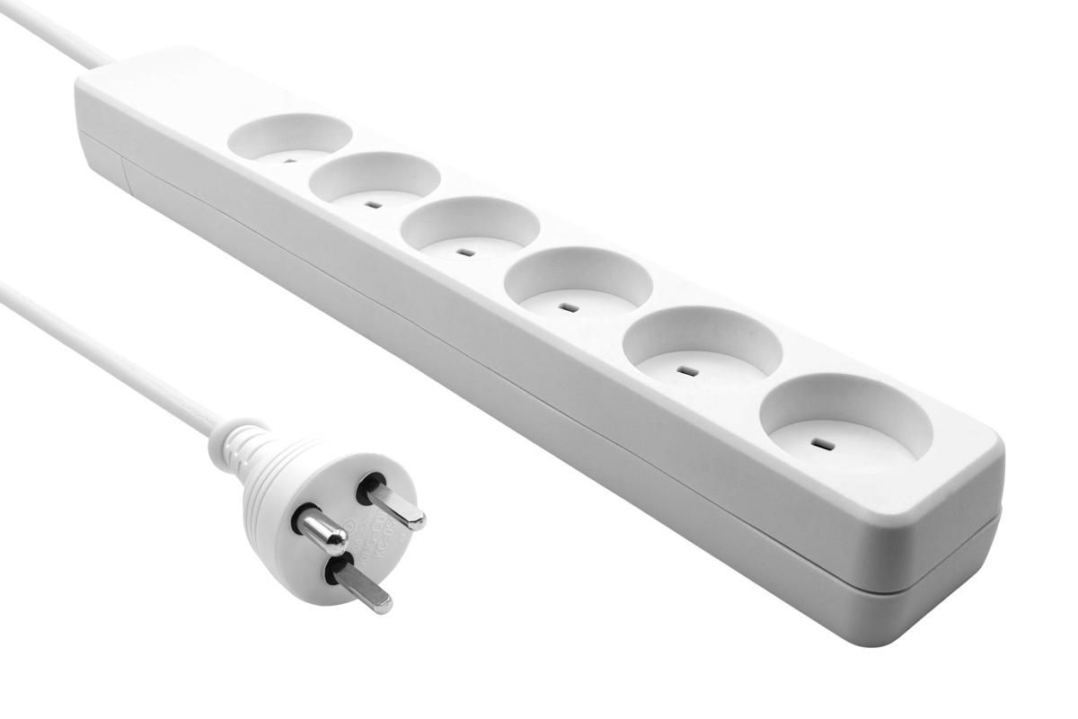 Danish IT Power Strip 6-way 
