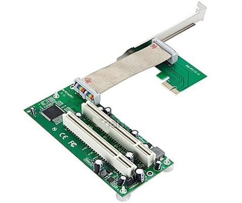 PCIe to dual PCI Riser Adapter