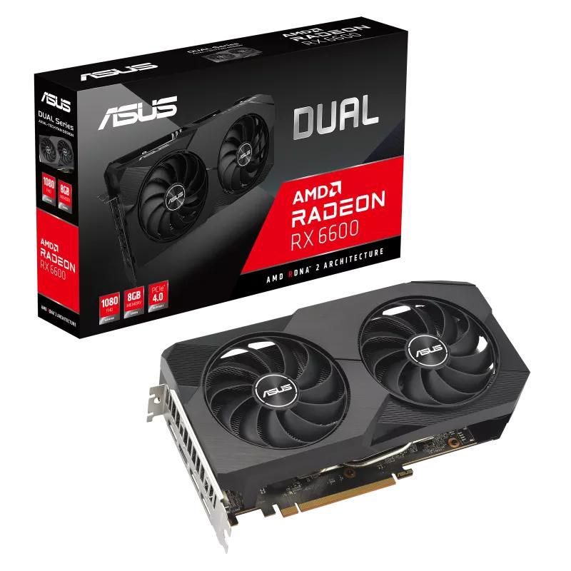 Dual -Rx6600-8G-V2 Amd Radeon 