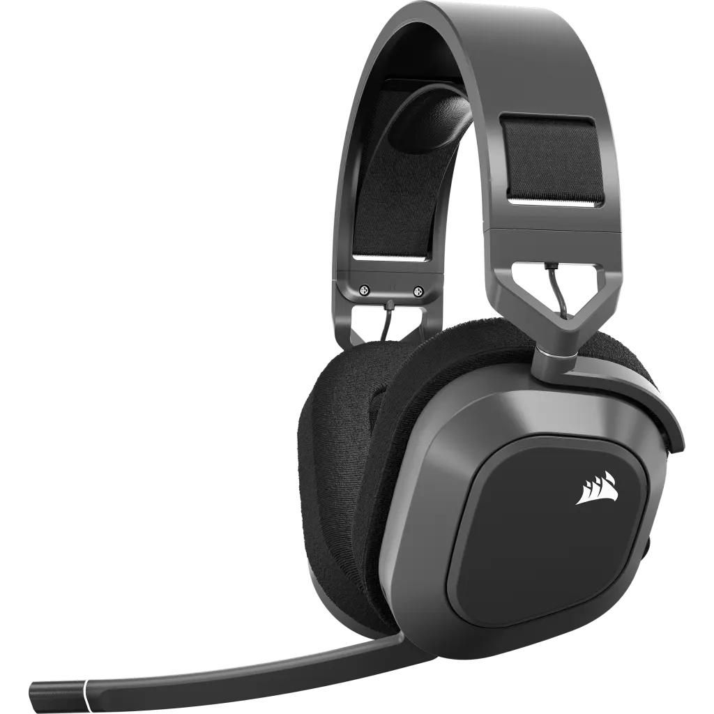 CORSAIR Gaming HS80 MAX WIRELESS Trådløs Høretelefoner Grå