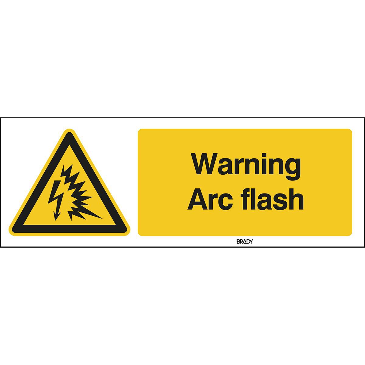 ISO Safety Sign - Warning Arc 