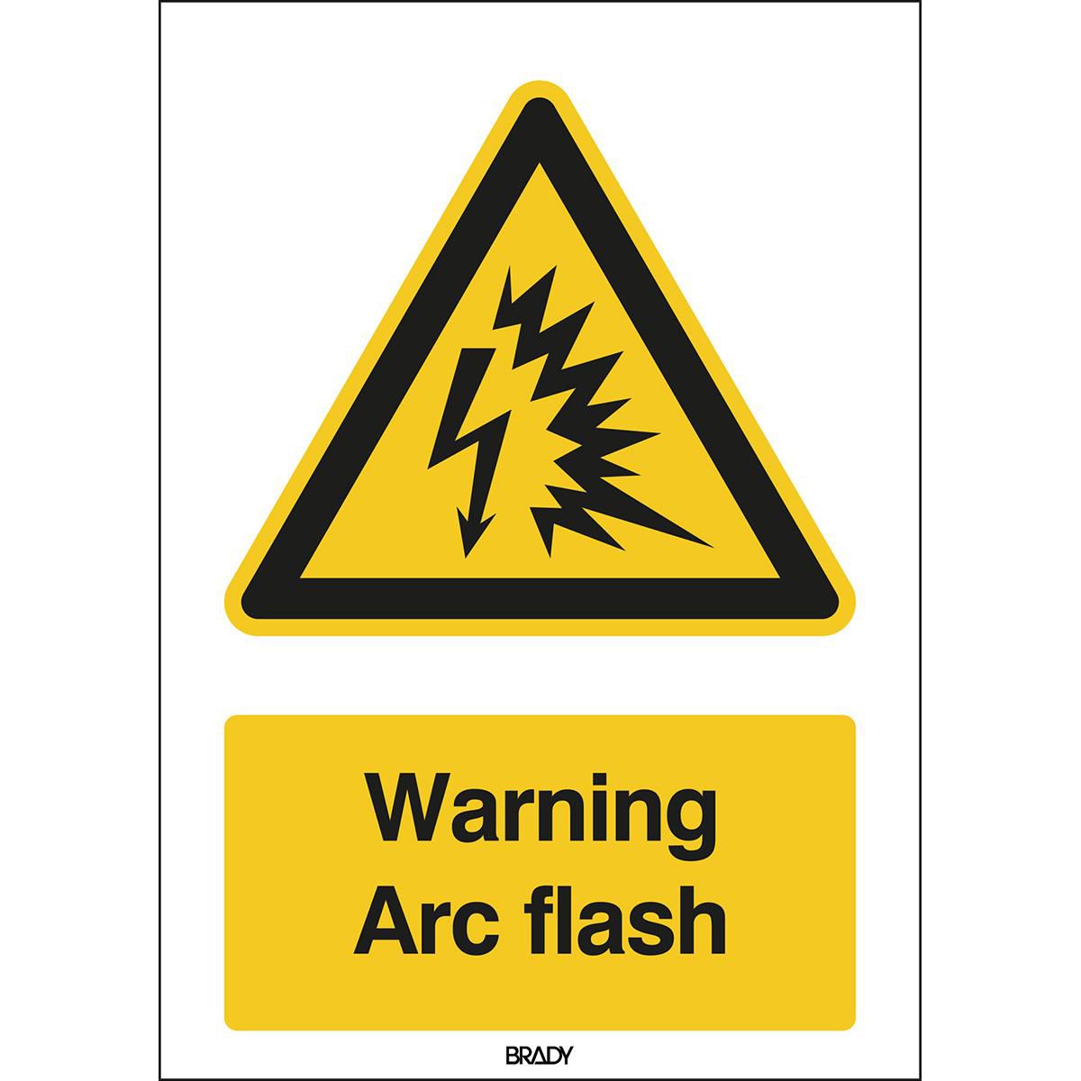 ISO Safety Sign - Warning Arc 