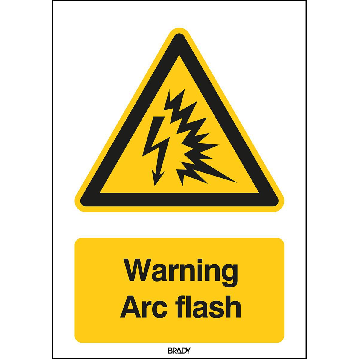 ISO Safety Sign - Warning Arc 