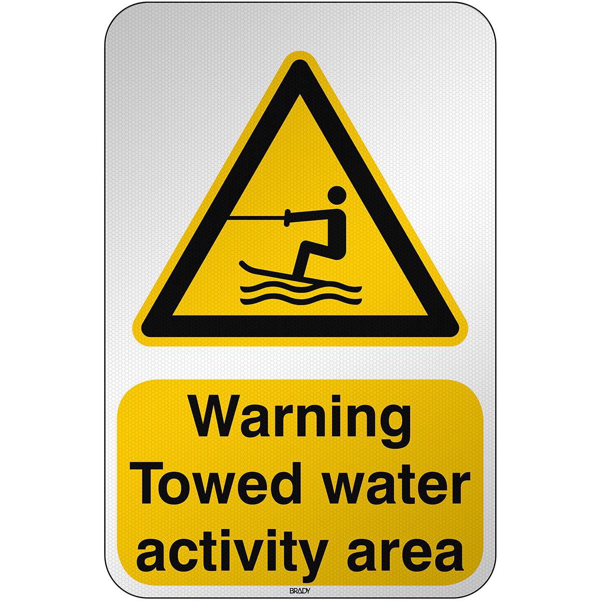 ISO Safety Sign Warning Towed 