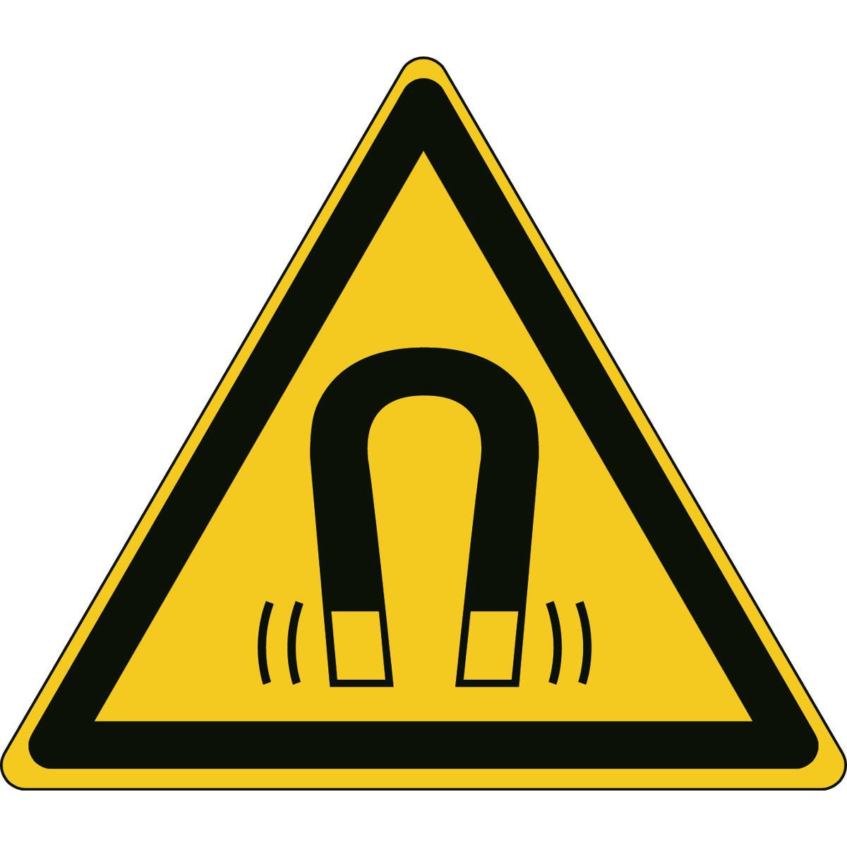 Warning Magnetic field - ISO 