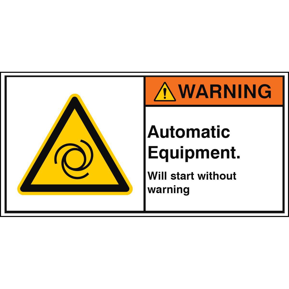 ISO Safety Sign - Automatic 
