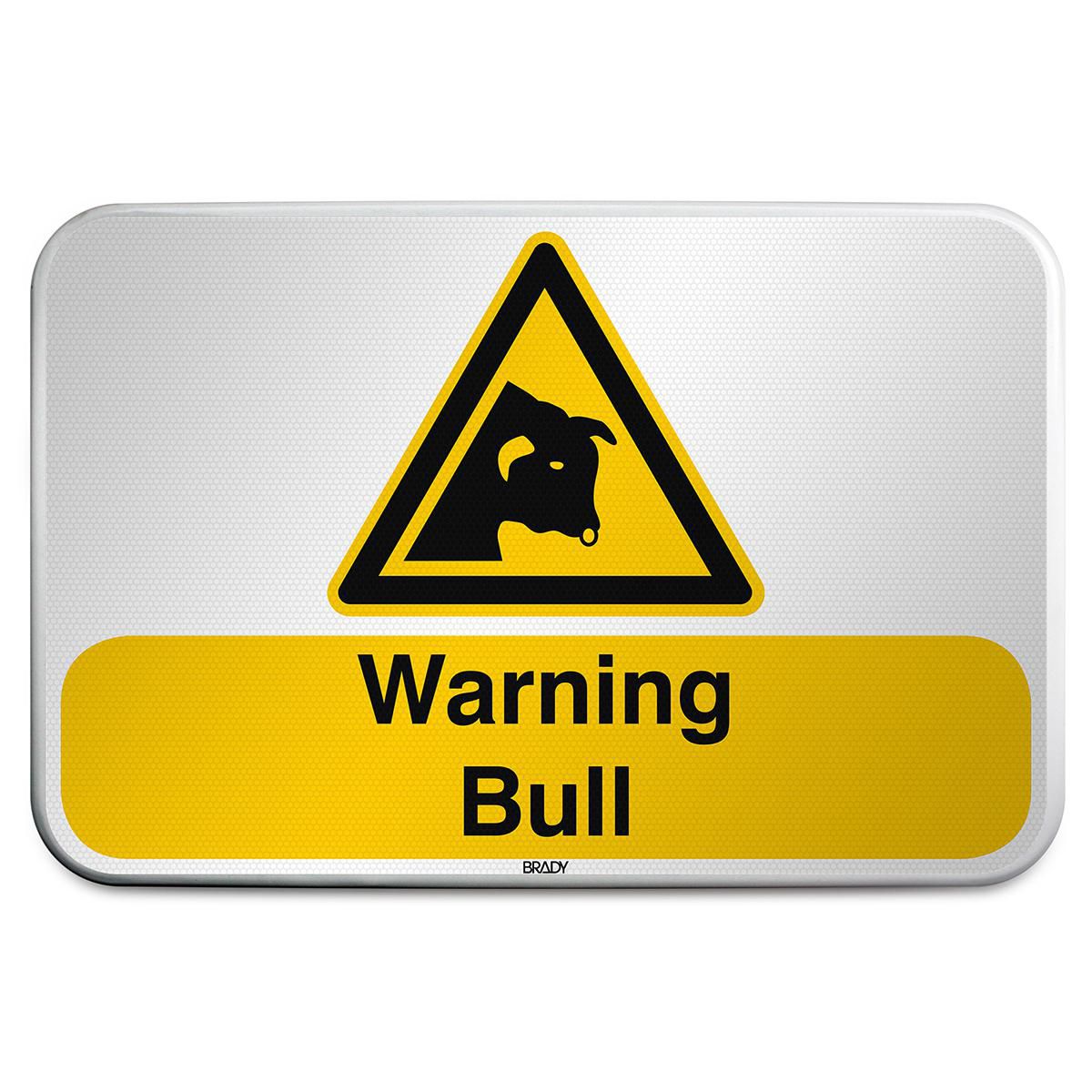 ISO Safety Sign - Warning Bull