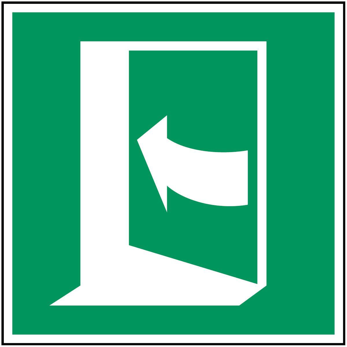 ISO Safety Sign - Door opens 