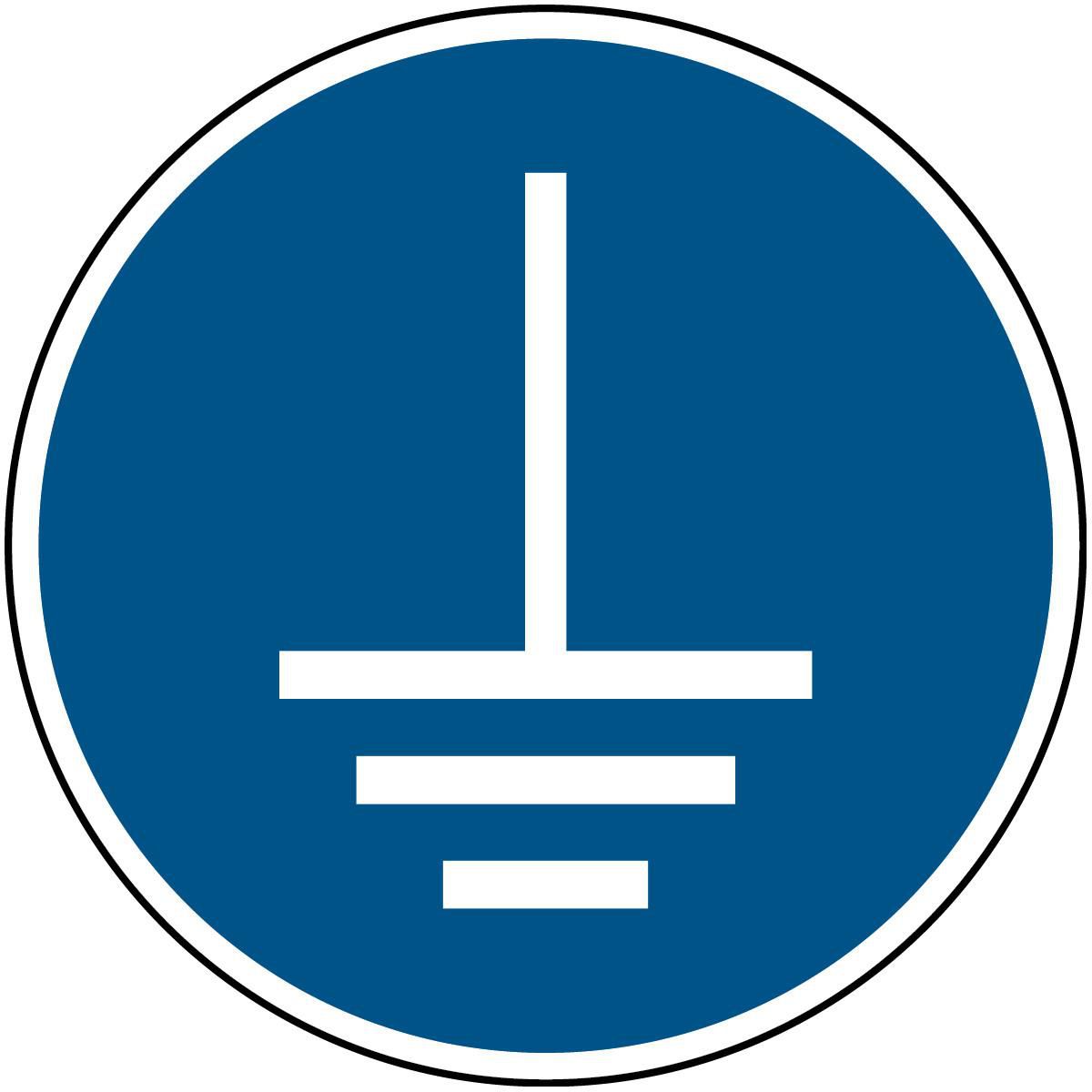 ISO Safety Sign - Connect an 