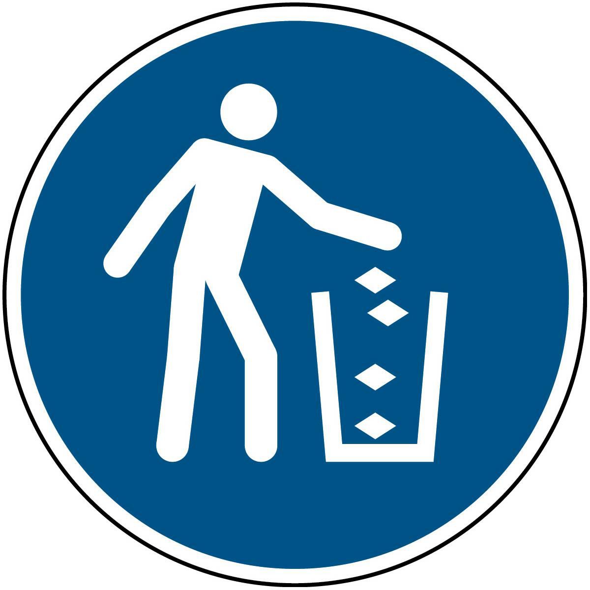 ISO Safety Sign - Use litter 