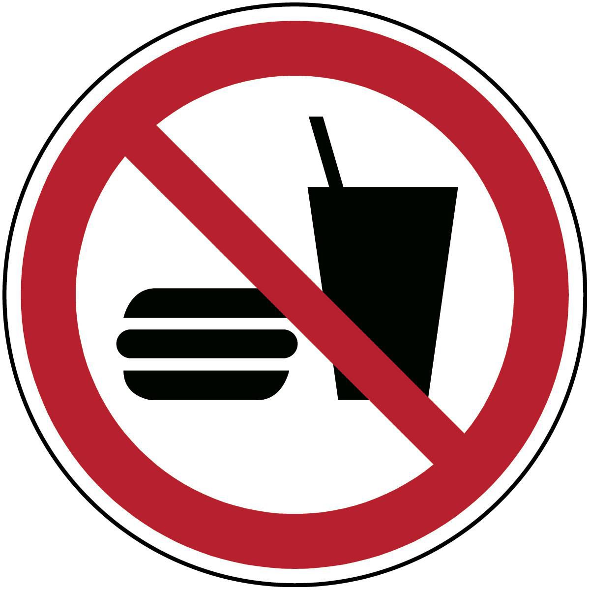 ISO Safety Sign - No eating 