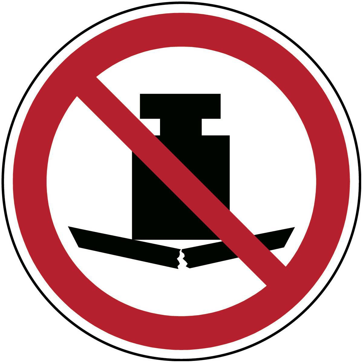 ISO Safety Sign - No heavy 