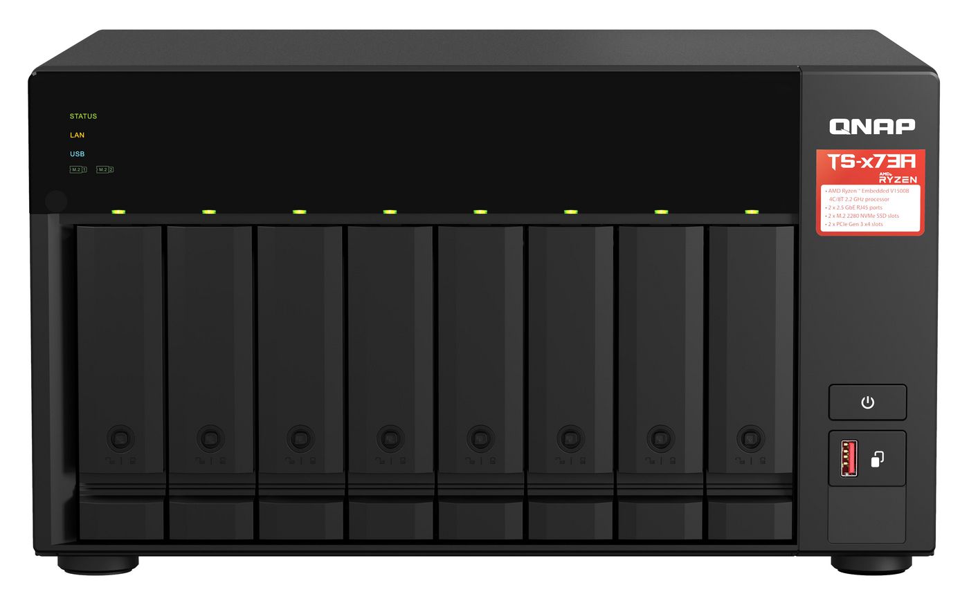 8-bay 3.5" HDD TOWER NAS 