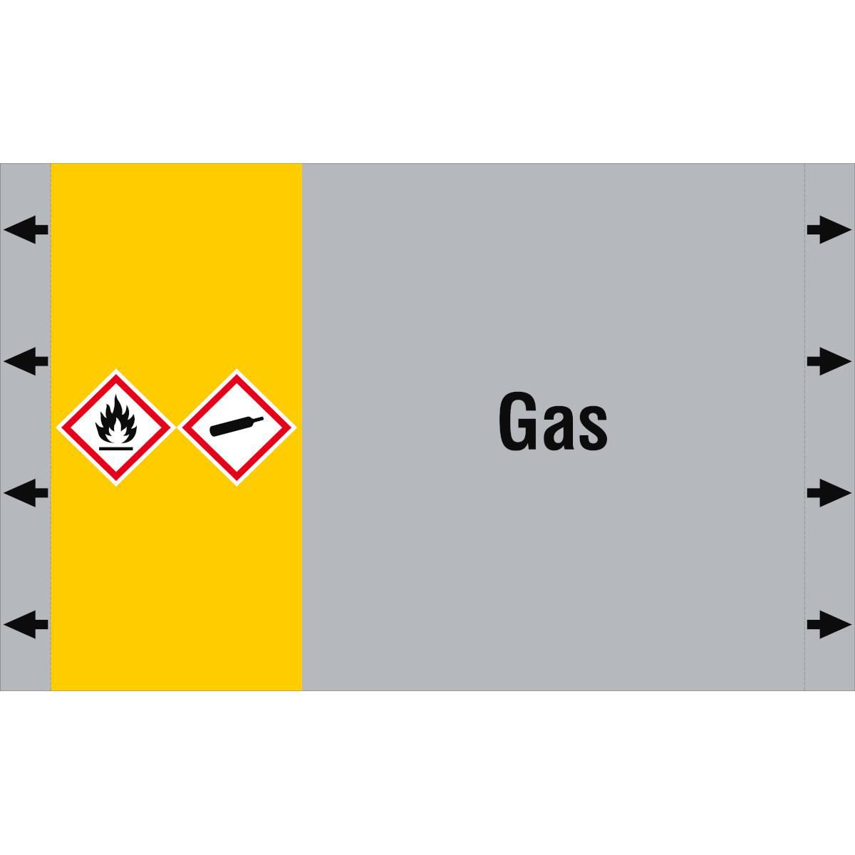 ISO 20560 Pipe Markers - Gas