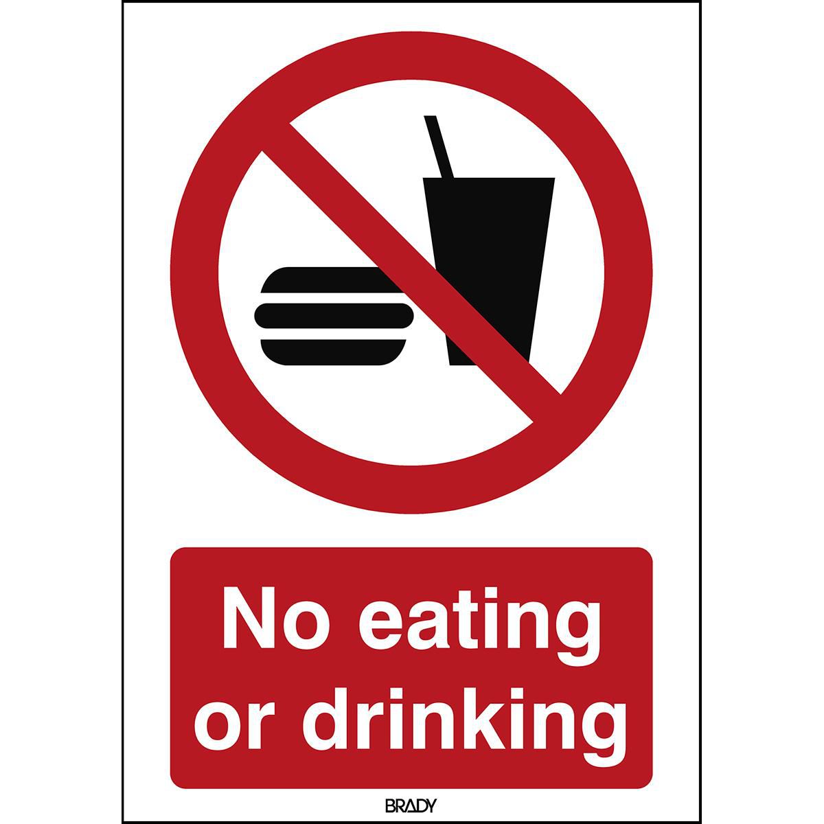 ISO 7010 Sign - No eating or 