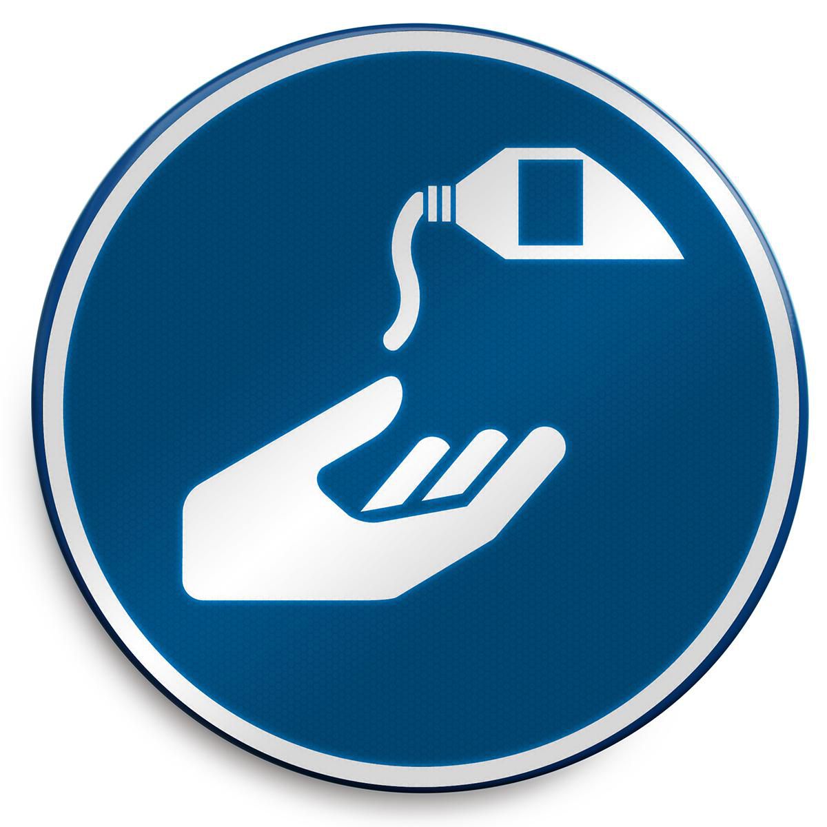 ISO Safety Sign - Use barrier