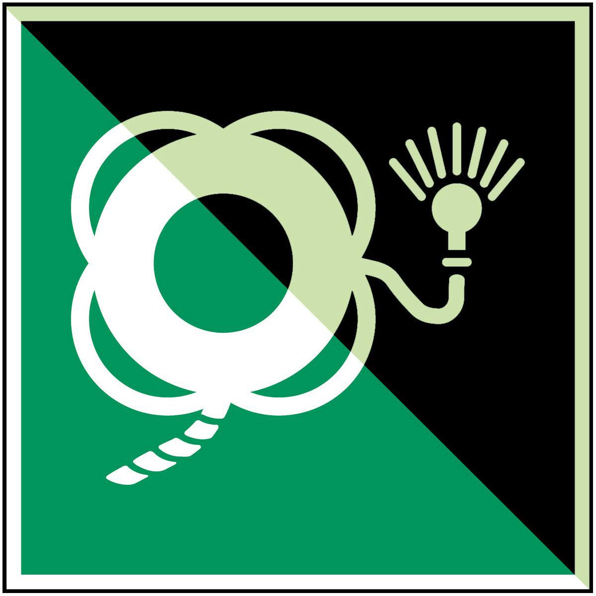 Lifebuoy with line and light 