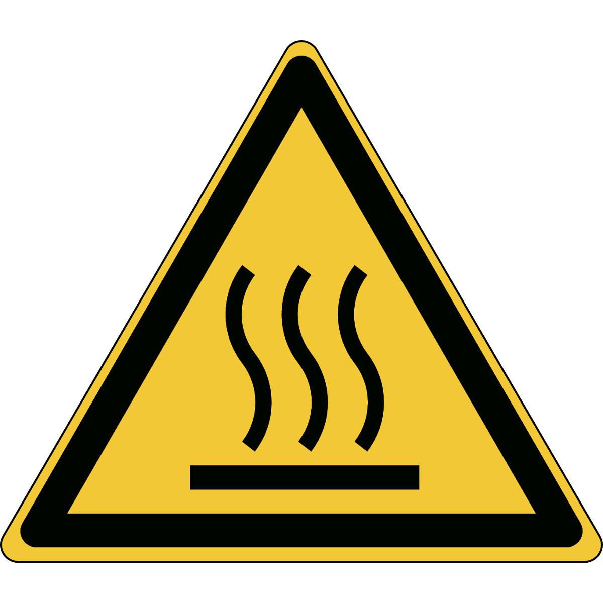 ISO 7010 Sign - Warning, Hot 